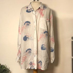 Cheap Monday Oversized Shirtdress Tunic  Floral
